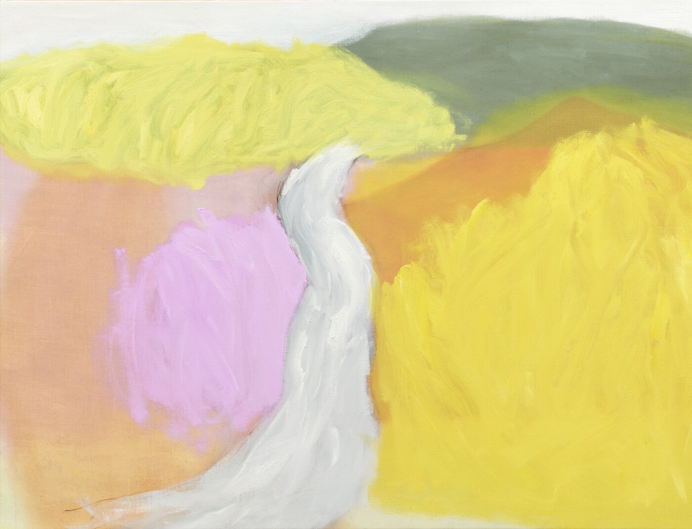 본문 이미지 - 윤종숙, Spring Mountain, 2025, Oil on canvas, 130 x 170 cm (리안 갤러리 서울 제공)