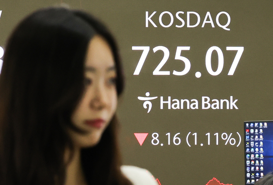 코스닥 1.11% 하락 마감