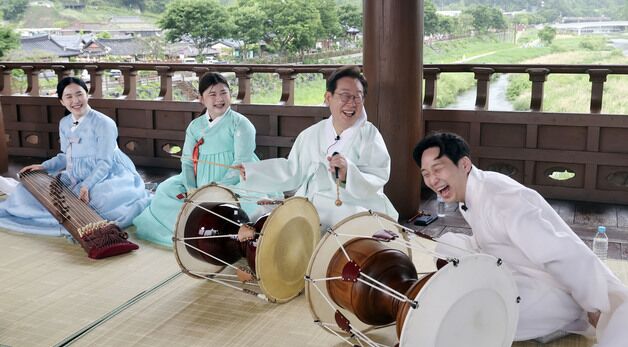 이재명 전주 청년국악인과 간담회
