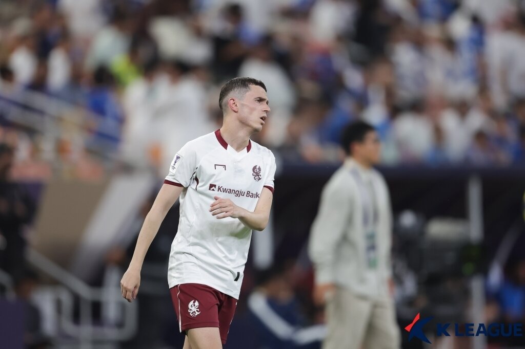 본문 이미지 - 광주FC 외국인 선수 아사니. &#40;한국프로축구연맹 제공&#41;