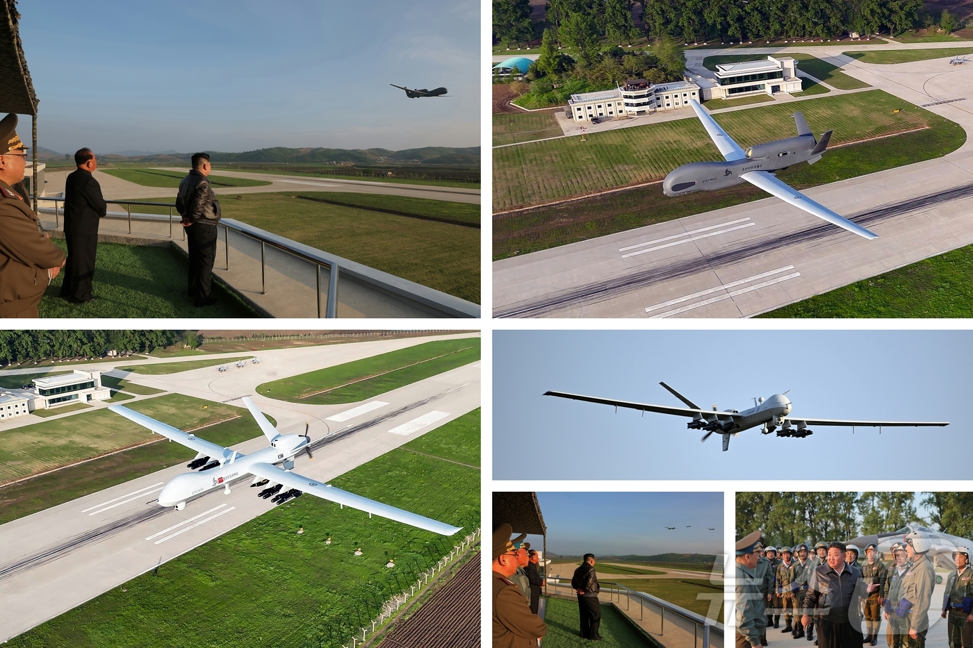 (평양 노동신문=뉴스1) = 북한 노동당 기관지 노동신문은 17일 "경애하는 김정은동지께서 5월 15일 조선인민군 근위 제1공군사단 관하 비행연대를 방문하시고 공군비행대들의 반항공 …