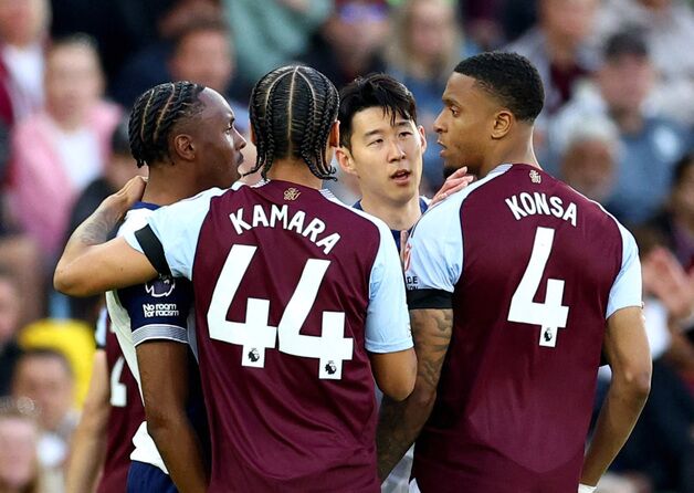 '선발 복귀' 손흥민 74분 소화…토트넘, 애스턴 빌라에 0-2 패