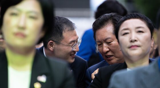 대화 나누는 정청래·김상욱