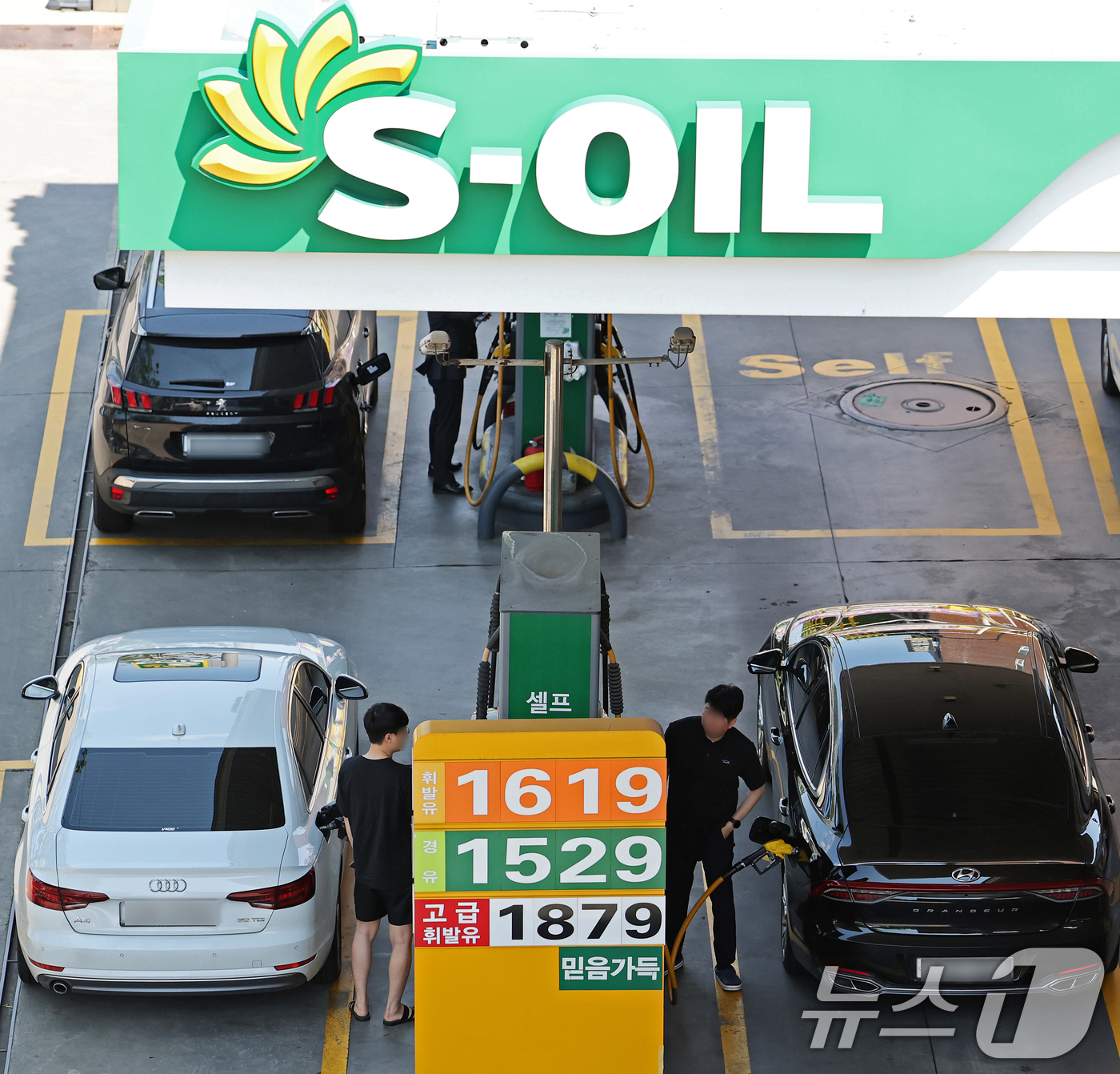 (서울=뉴스1) 오대일 기자 = 주유소 기름값이 다시 하락세로 돌아선 가운데 18일 서울의 한 주유소 휘발윳값이 1,619원을 나타내고 있다. 한국석유공사 유가정보시스템 오피넷에 …