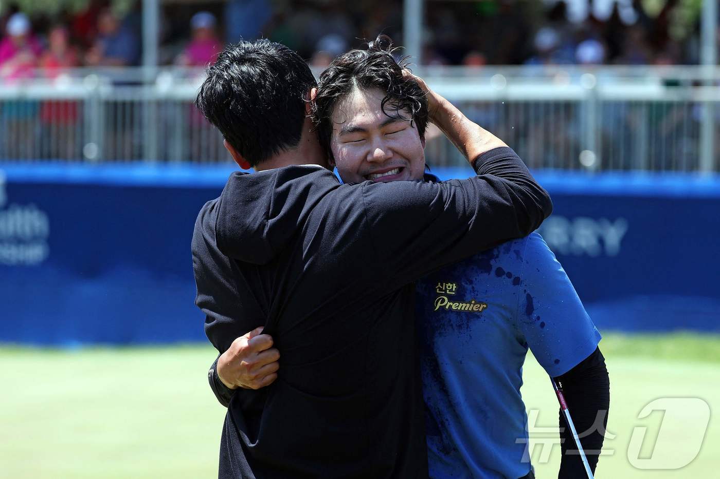 (캔자스 시티 AFP=뉴스1) 우동명 기자 = 김성현이 18일(현지시간) 미주리주 캔자스시티 블루힐스 컨트리클럽에서 열린 PGA 2부투어 격인 콘페리 투어 어드벤트헬스 챔피언십서 …