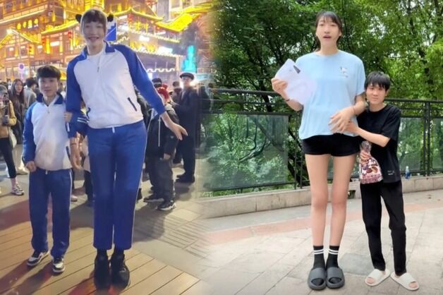 "사랑에 키 차이 무슨 상관?" 168㎝ 男, 220㎝ 女와 결혼…곧 2세도 출산