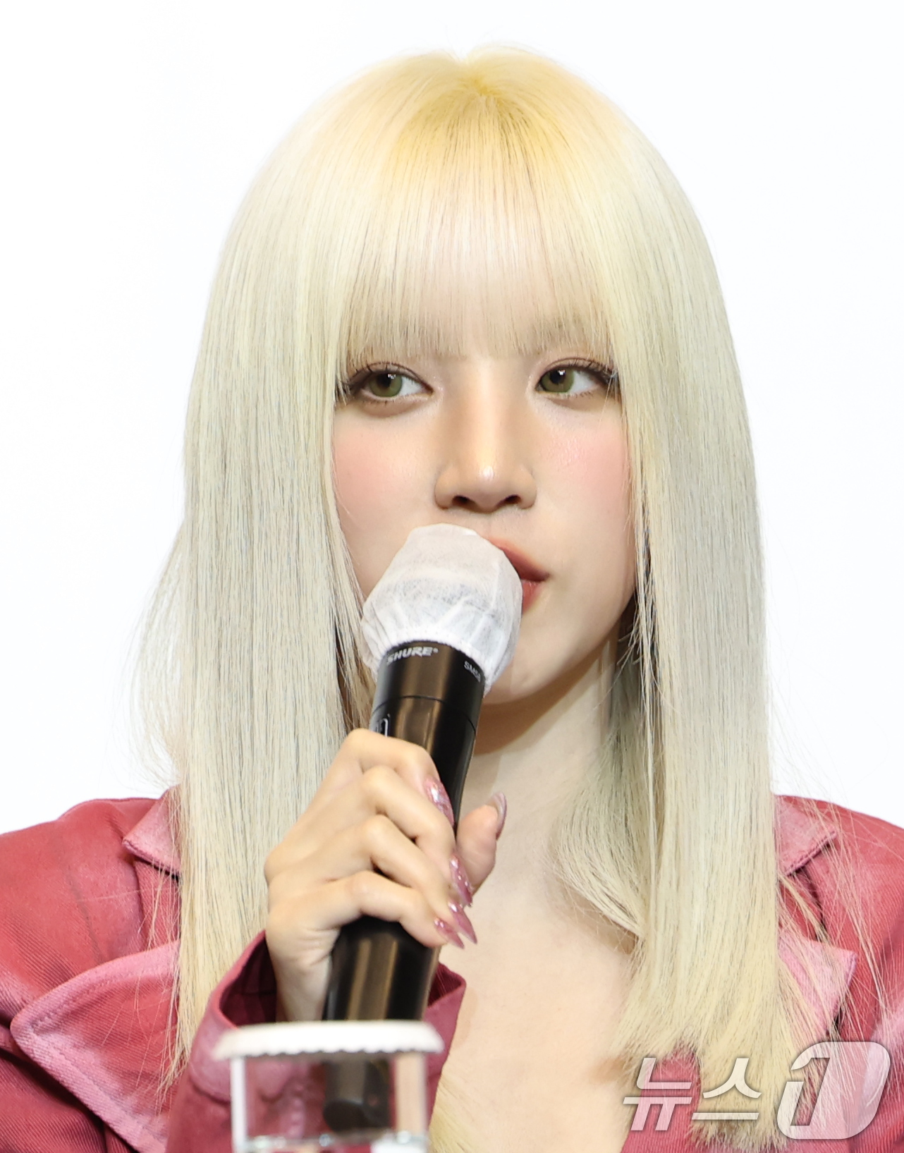 (서울=뉴스1) 권현진 기자 = 그룹 '아이들(i-dle)' 우기가 19일 오후 서울 강남구 조선팰리스 서울 강남에서 열린 미니 8집 '위 아(We are)’ 기자간담회에 참석해 …