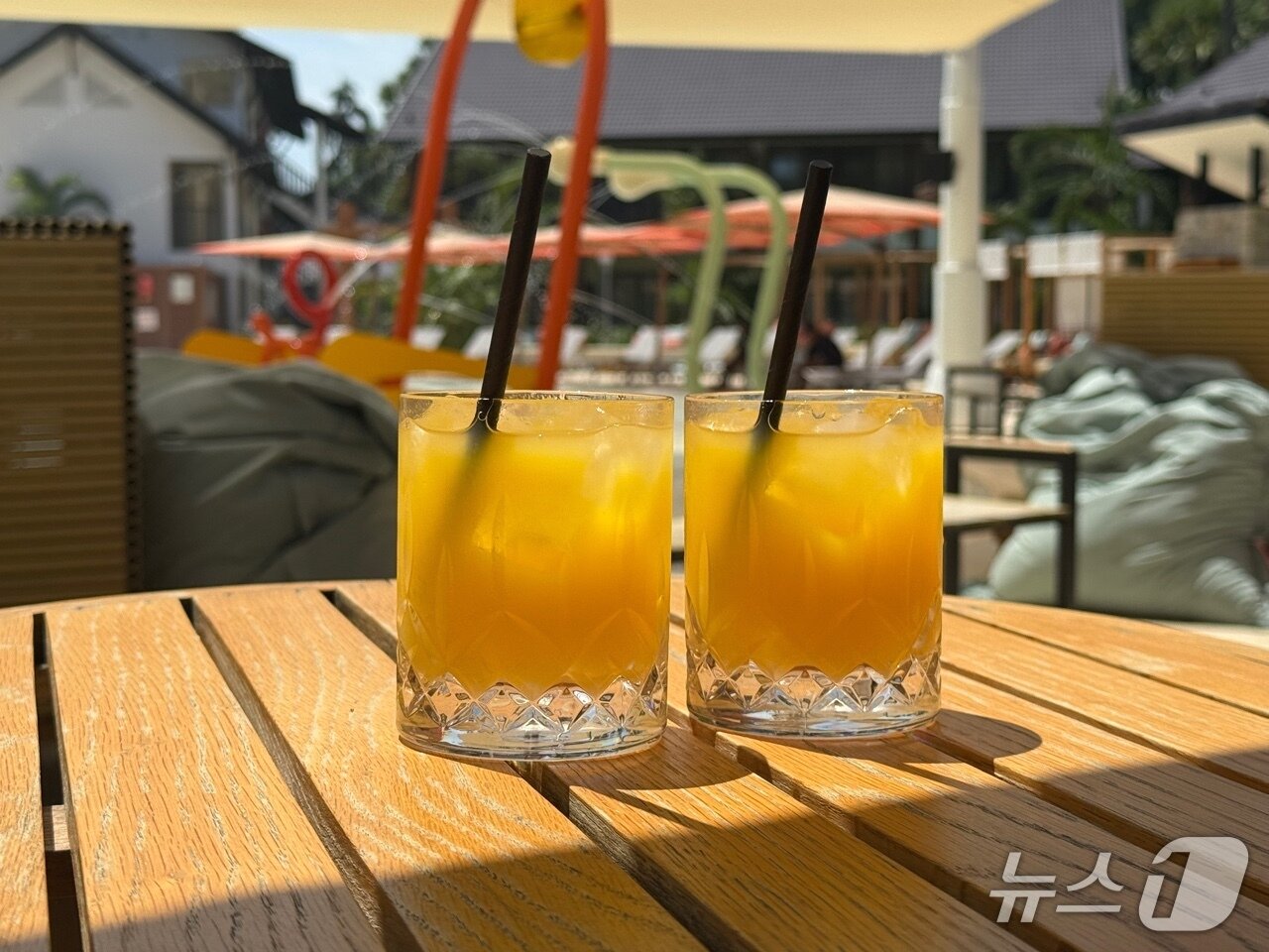 본문 이미지 - 클럽메드에서 '올인클루시브'로 제공되는 음료. ⓒ 뉴스1 김형준 기자