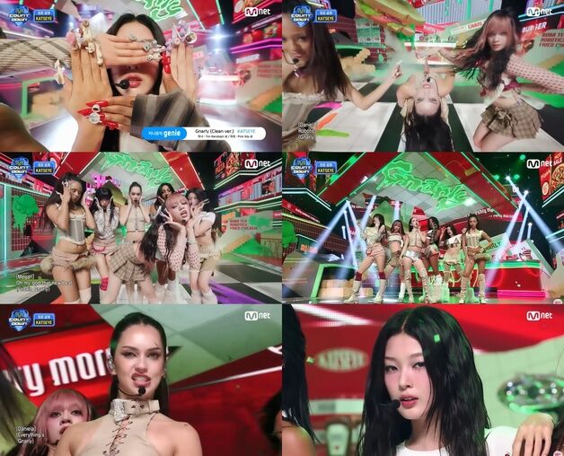 캣츠아이, '엠카' 음방 찢었다…역동 트월킹 '압도'