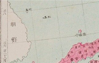 본문 이미지 - 지도 내 울릉도, 독도, 오키 부분 (동북아역사재단 제공)