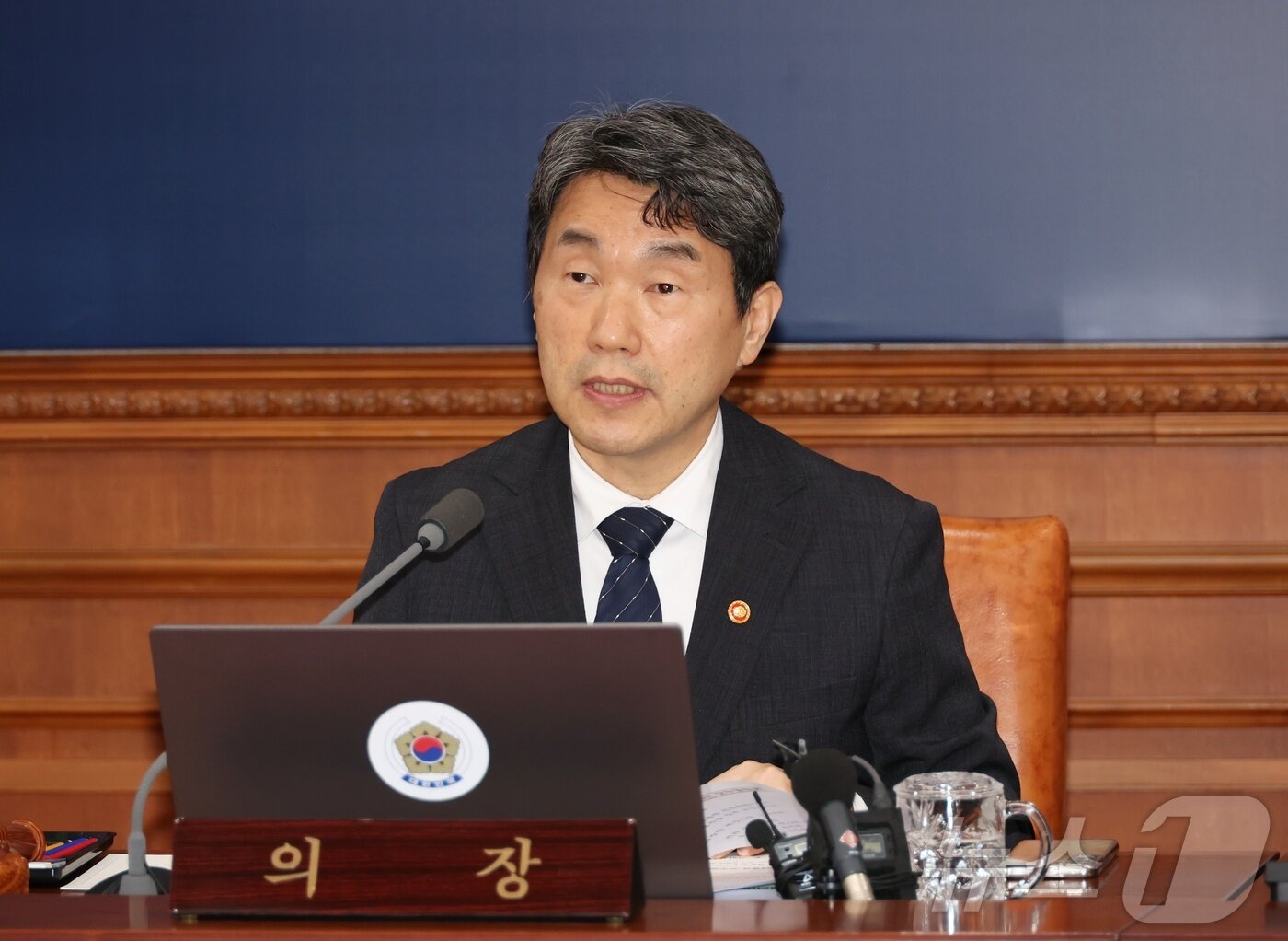 본문 이미지 - 이주호 대통령 권한대행 부총리 겸 교육부 장관이 2일 서울 종로구 정부서울청사에서 열린 국무회의에서 발언을 하고 있다. (교육부 제공, 재판매 및 DB 금지) 2025.5.2/뉴스1 ⓒ News1 임세영 기자