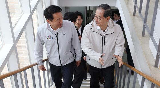 함께 걷는 한덕수·오세훈