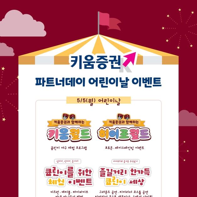 키움, 5일 홈경기서 '어린이날' 행사…'특별한 추억 선물"