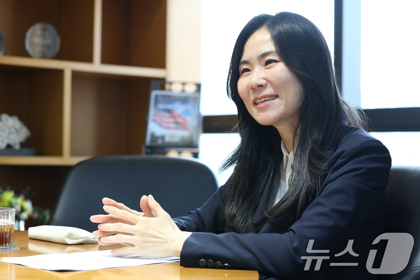 본문 이미지 - 정유리 법무법인 대륙아주 변호사가 2일 오후 서울 강남구 대륙아주에서 뉴스1과 인터뷰를 하고 있다 2025.5.2/뉴스1 ⓒ News1 신웅수 기자