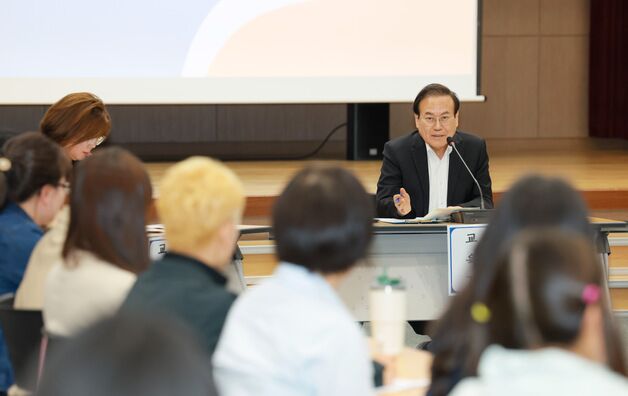 난치병 학생 학부모 만난 서거석 교육감 "건강한 학교생활 지원 최선"