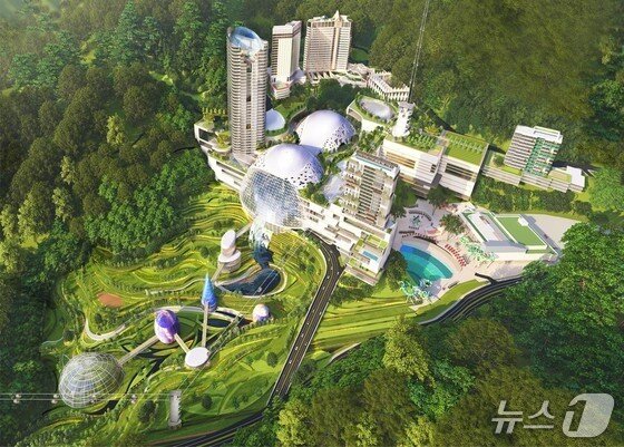 본문 이미지 - 강원랜드 랜드마크존 예상 조감도&#40;강원랜드 제공&#41;
