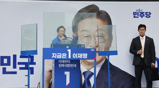 의정부 유세 나선 이재명