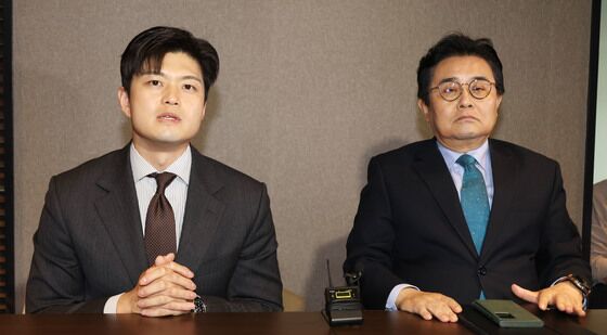 발언하는 김용태 비대위원장