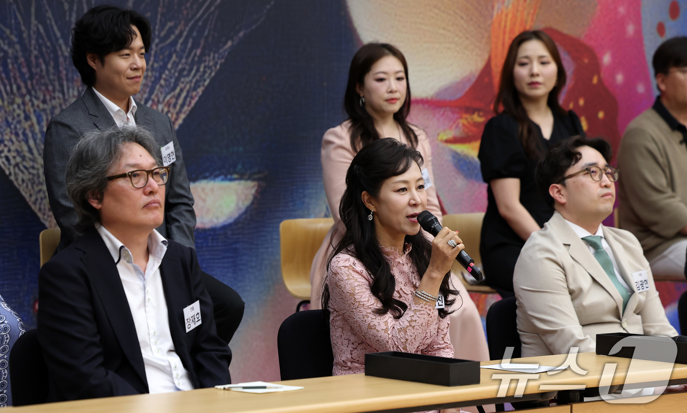 (서울=뉴스1) 김성진 기자 = 박혜진 예술감독이 20일 서울 종로구 세종문화회관 예술동에서 열린 서울시오페라단 창단 40주년 제3회 광화문광장 야외 오페라 '마술피리' 기자간담회 …