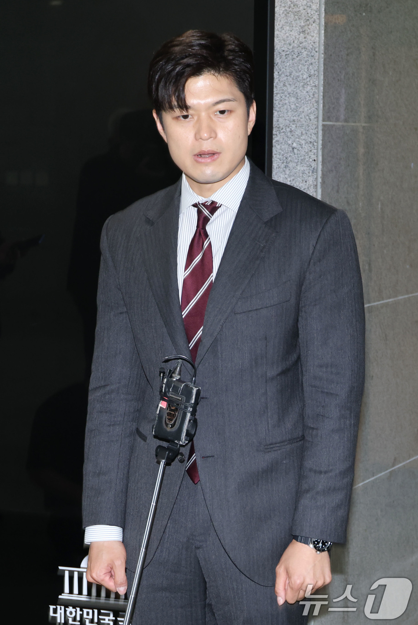 (서울=뉴스1) 이광호 기자 = 김용태 국민의힘 비상대책위원장이 21일 오전 서울 여의도 국회 의원회관에서 김문수 대통령 후보와 이준석 개혁신당 대통령 후보 단일화와관련한 취재진의 …