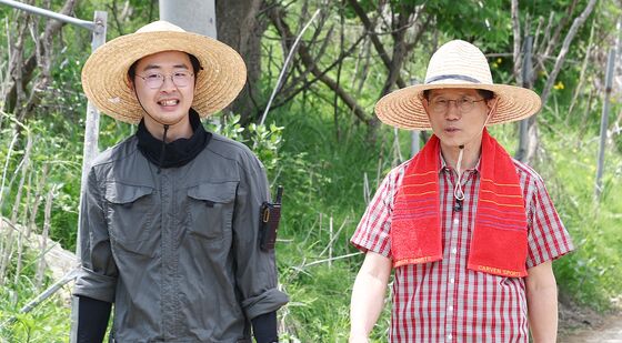 청년 농업인 만난 김문수 후보