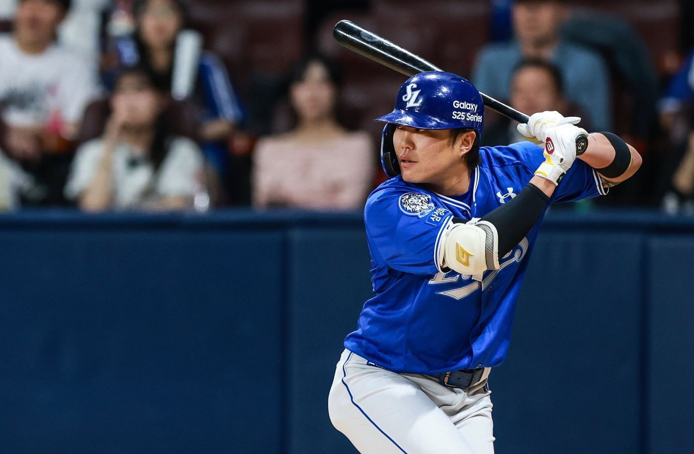 본문 이미지 - 삼성 라이온즈 류지혁은 21일 열린 서울 고척스카이돔에서 열린 키움 히어로즈와의 KBO리그 원정 경기에서 결승타를 때려 팀의 6-1 승리를 이끌었다. &#40;삼성 라이온즈 제공&#41;