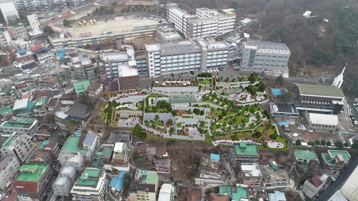 본문 이미지 - 성신여대 야외정원 조감도(서울시 제공).