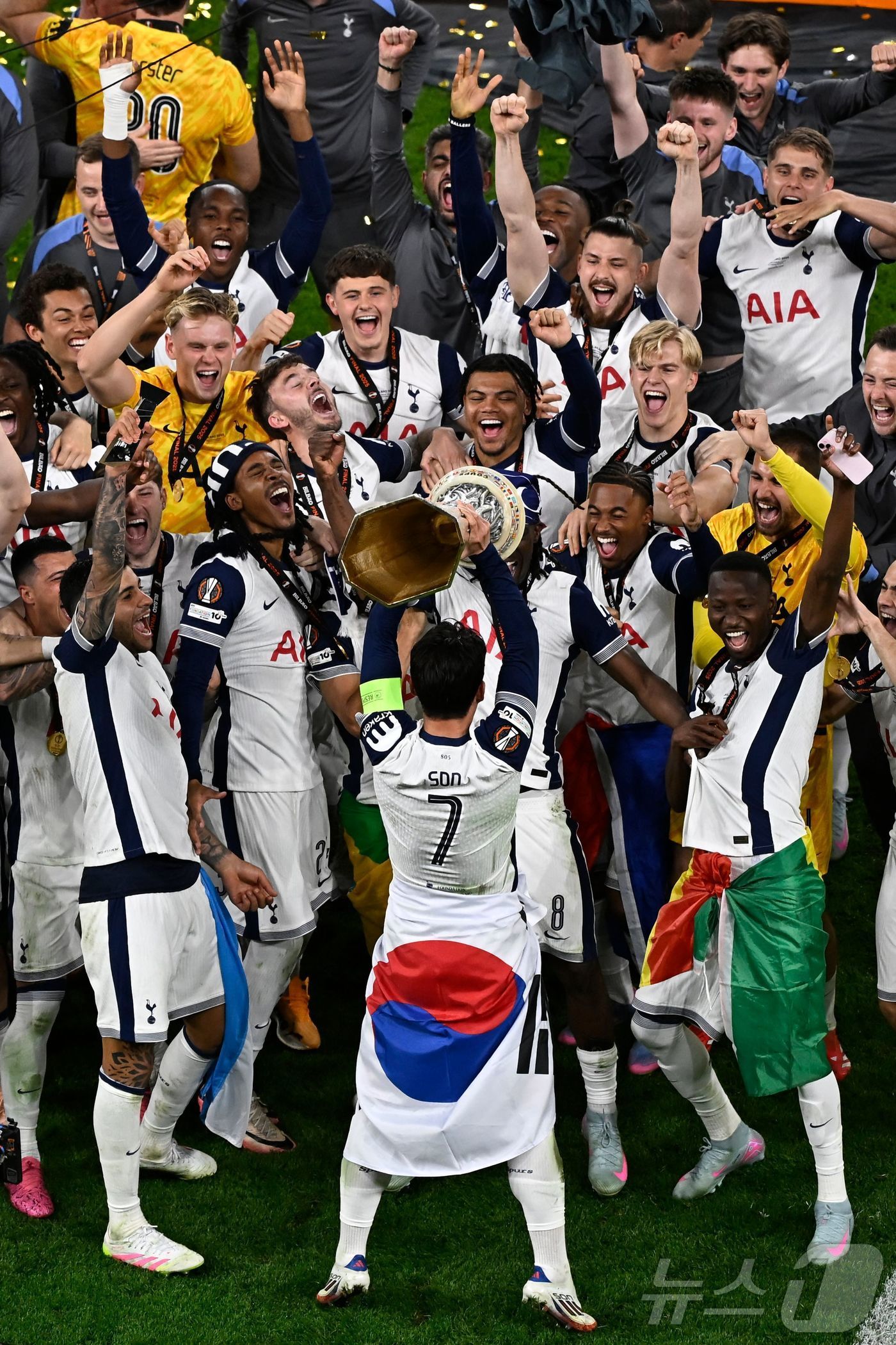 (빌바오 AFP=뉴스1) 우동명 기자 = 토트넘의 손흥민이 21일(현지시간) 스페인 빌바오의 산 마메스 경기장에서 열린 UEFA 유로파 리그(UEL) 결승서 맨체스터 유나이티드(맨 …