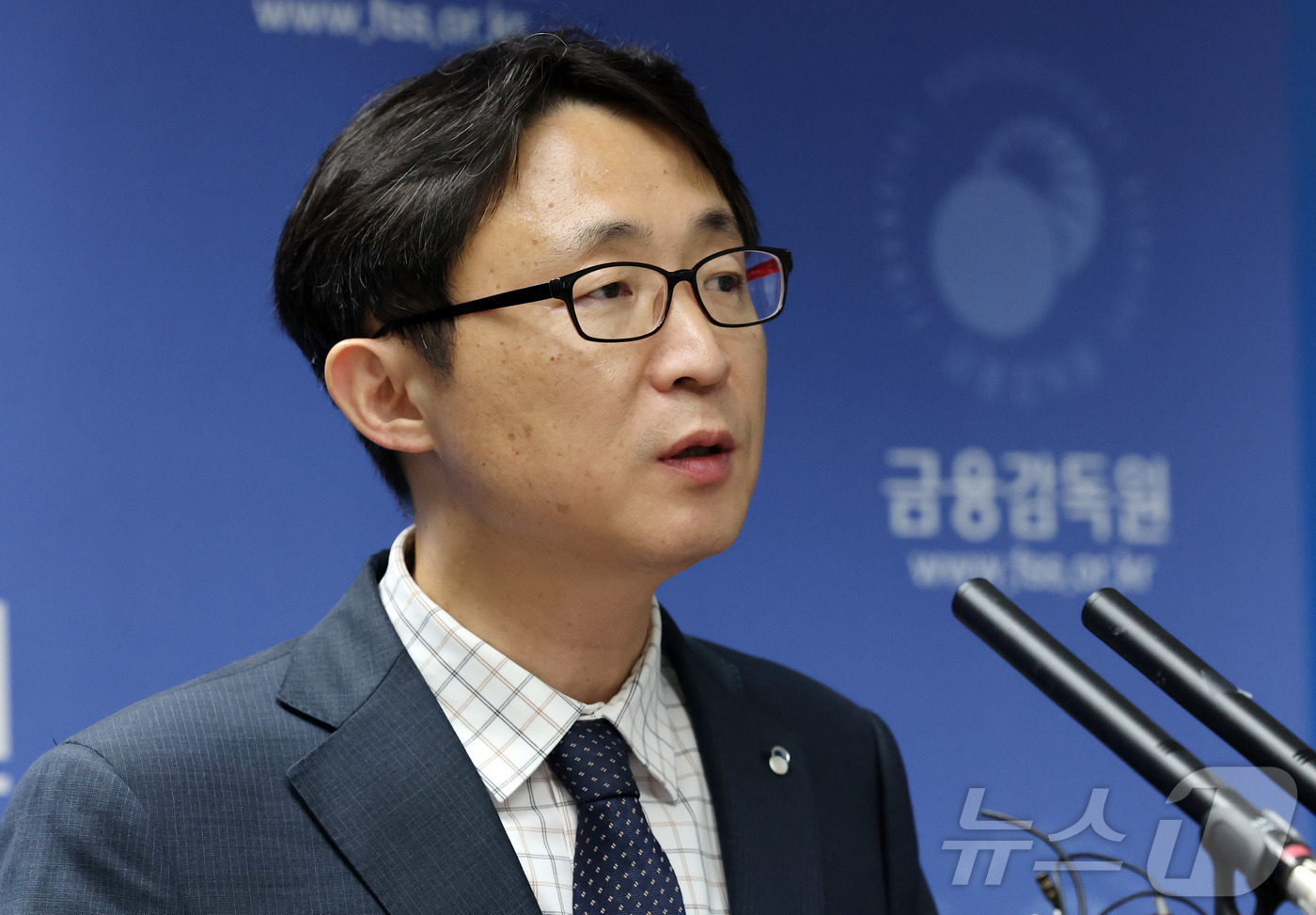 (서울=뉴스1) 박세연 기자 = 한구 금융감독원 중소금융 담당 부원장보가 22일 서울 여의도 금융감독원에서 부동산 PF정리 재구조화 경과 및 실적 관련 브리핑을 하고 있다.