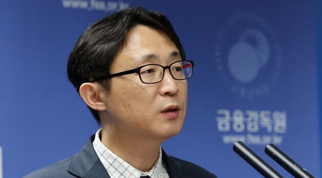 브리핑하는 한구 금감원 부원장보