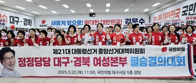 '필승대회·지지선언'…민주·국힘, TK 표심 확보에 '사활'