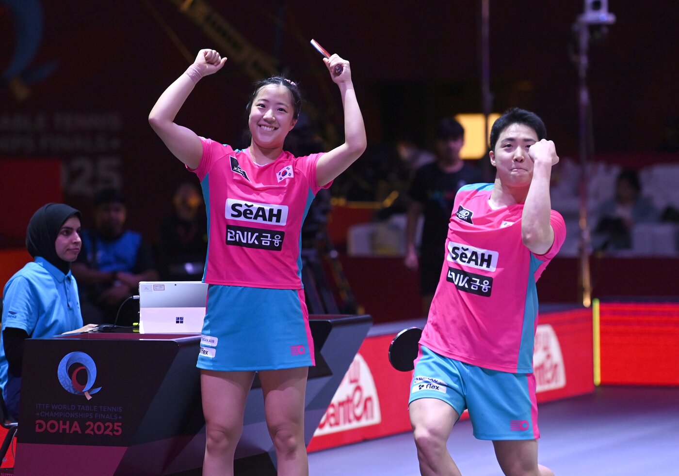 본문 이미지 - 동메달을 확보한 혼성 복식 임종훈-신유빈 듀오뉴스1 ⓒ News1 사진공동취재단 