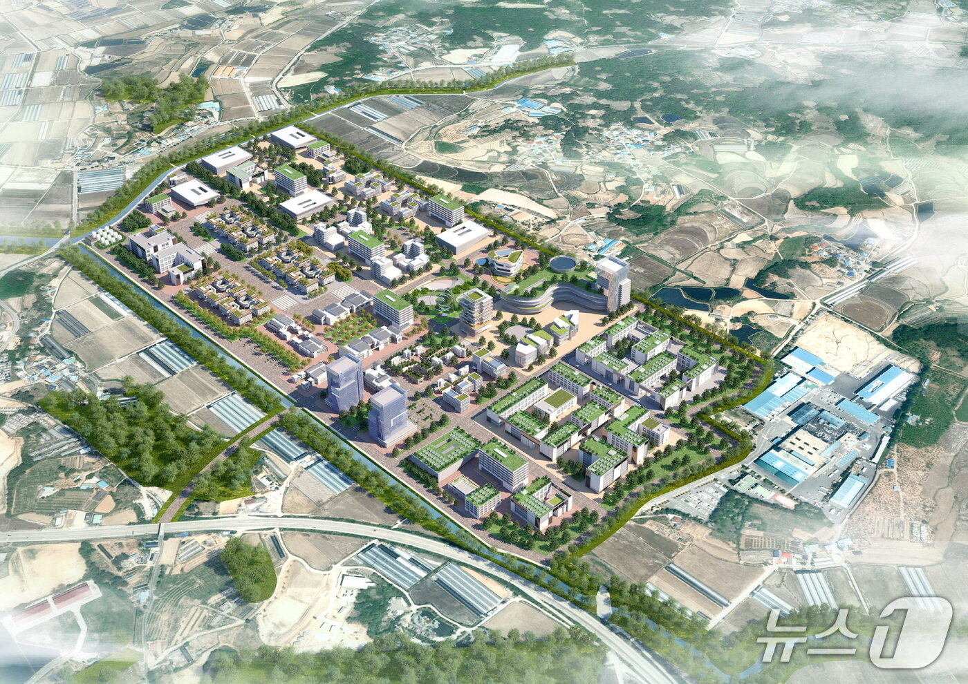본문 이미지 - 국방국가산업단지 조감도 (논산시 제공.재판매 및 DB금지)/뉴스1 