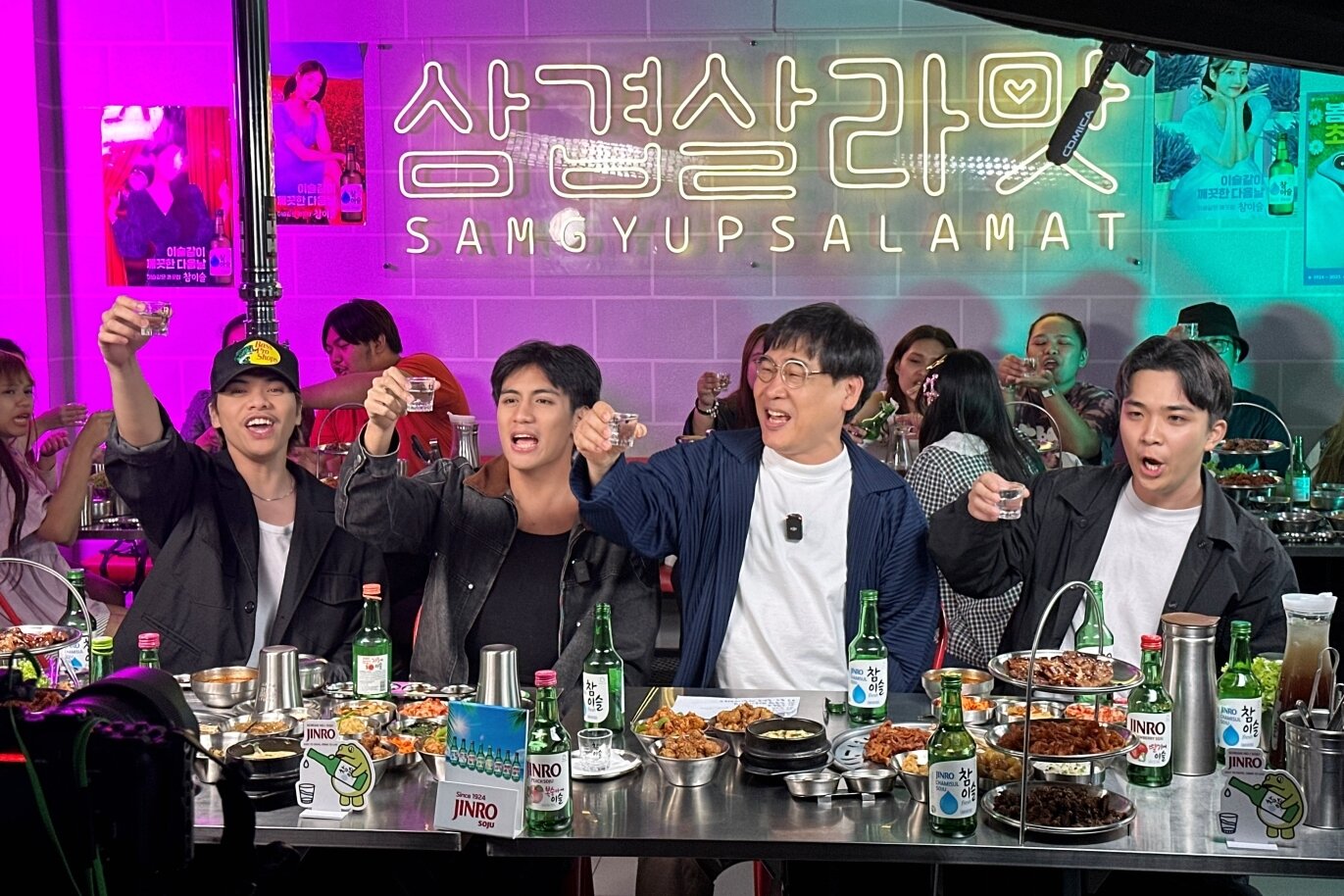 본문 이미지 - 진로라이브 촬영 현장.&#40;하이트진로 제공&#41;