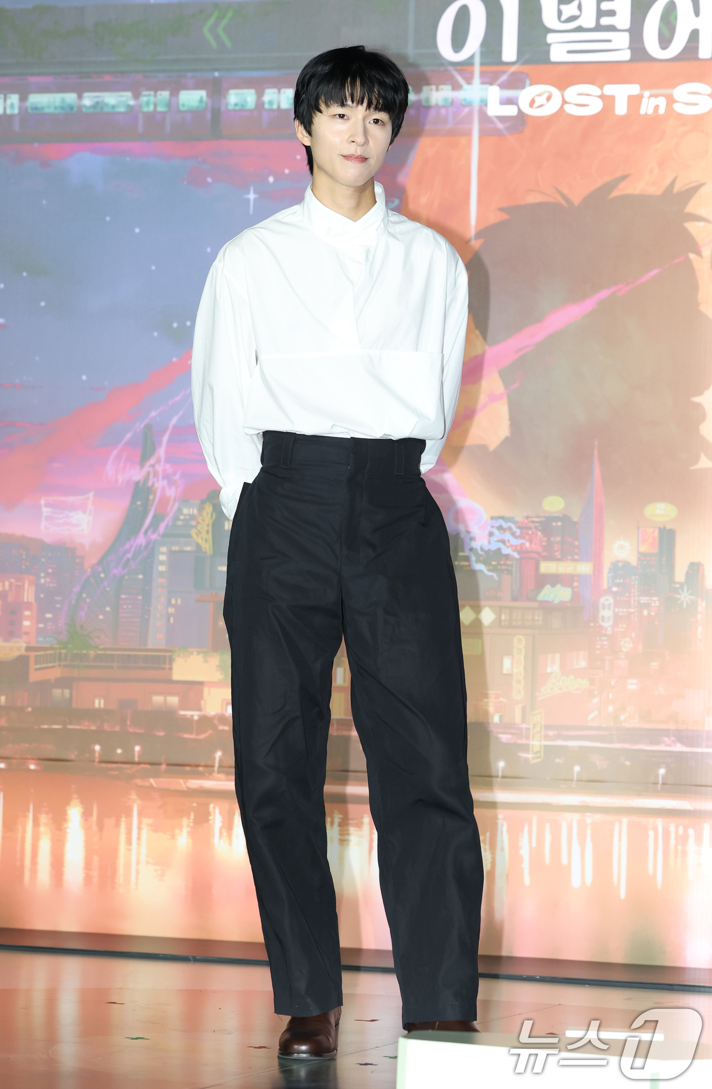 (서울=뉴스1) 권현진 기자 = 배우 홍경이 27일 오후 서울 광진구 자양동 롯데시네마 건대입구점에서 열린 영화 '이 별에 필요한' 언론시사회 및 기자간담회에 참석해 포즈를 취하고 …