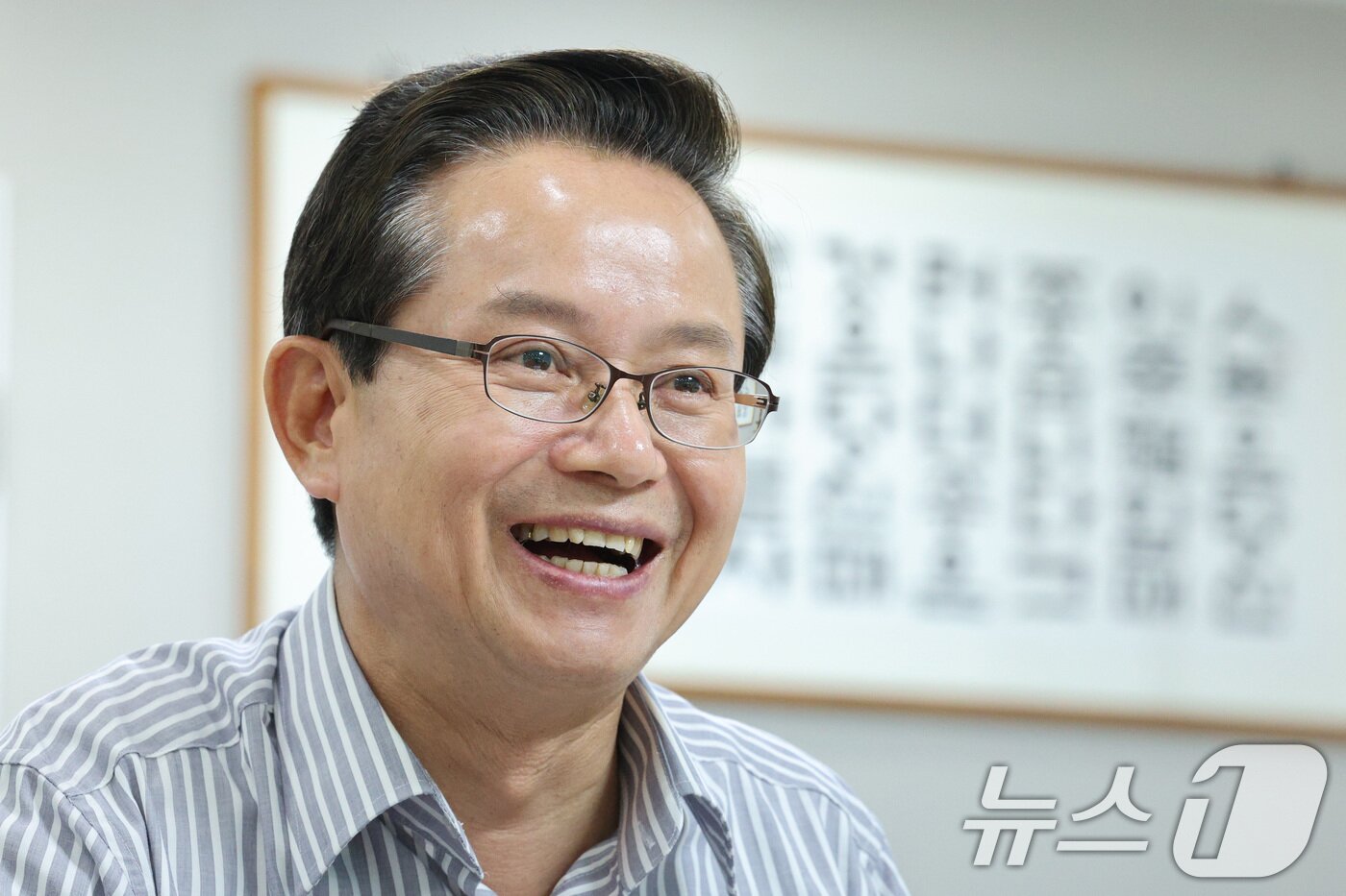 본문 이미지 - 최호권 영등포구청장이 27일 서울 영등포구청 집무실에서 뉴스1과 인터뷰를 하고 있다. 2025.5.27/뉴스1 ⓒ News1 신웅수 기자