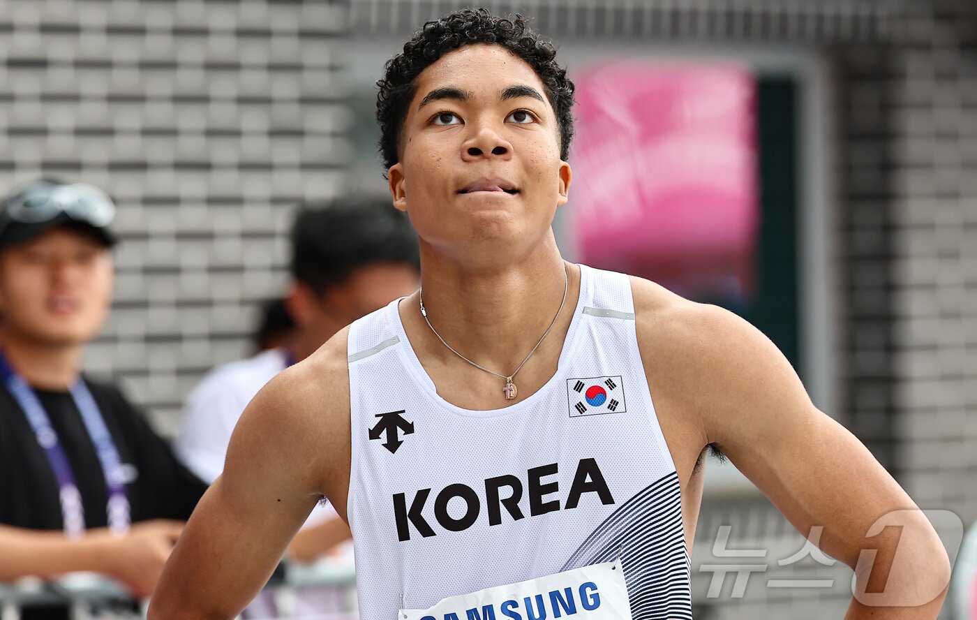 본문 이미지 - 육상 대표팀 나마디 조엘진. ⓒ 뉴스1 김도우 기자
