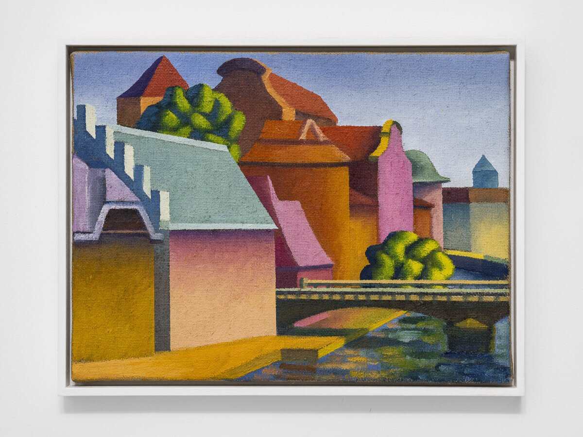 본문 이미지 - 살보(Salvo, 1947-2015) 〈Strasburgo〉 2013 Oil on canvas 30 x 40 cm ⓒ Archivio Salvo Courtesy of Archivio Salvo and Gladstone