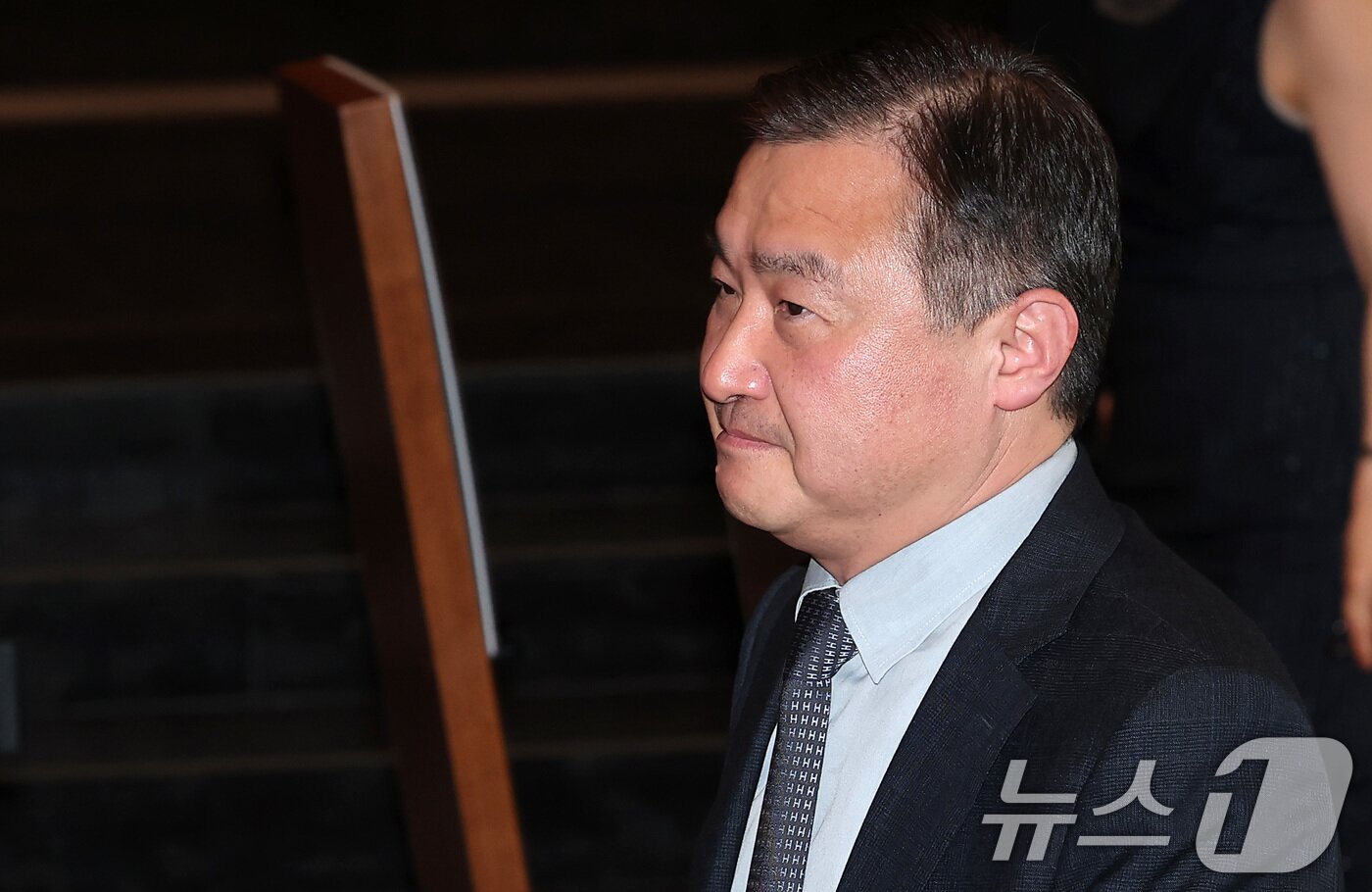 본문 이미지 - 노태문 삼성전자 DX부문장 직무대행 사장이 30일 서울 중구 신라호텔에서 열린 2025 삼성호암상 시상식에 참석하고 있다. 2025.5.30/뉴스1 ⓒ News1 김성진 기자