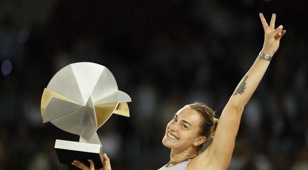 [포토] WTA 마드리드 오픈 우승한 벨라루스의 사발렌카