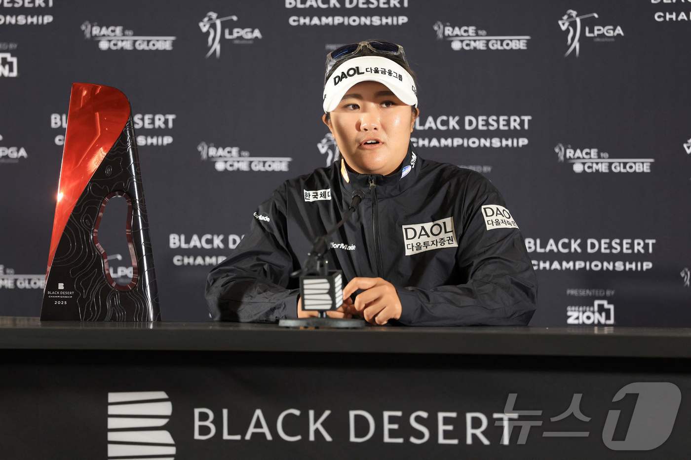 (세인트 조지 AFP=뉴스1) 우동명 기자 = 유해란이 4일(현지시간) 유타주 세인트 조지에 있는 블랙 데저트 리조트 골프코스에서 열린 LPGA 투어 신설 대회인 블랙 데저트 챔피 …