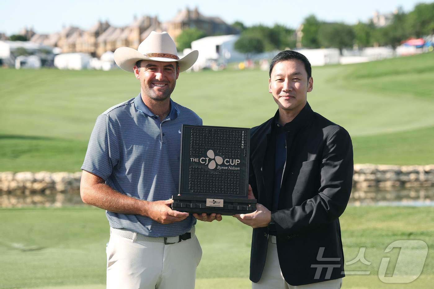 (매키니 AFP=뉴스1) 우동명 기자 = 미국의 스코티 셰플러가 4일(현지시간) 텍사스주 댈러스 근교 매키니의 TPC 크레이그 랜치에서 열린 PGA 투어 더CJ컵 바이런 넬슨서 최 …