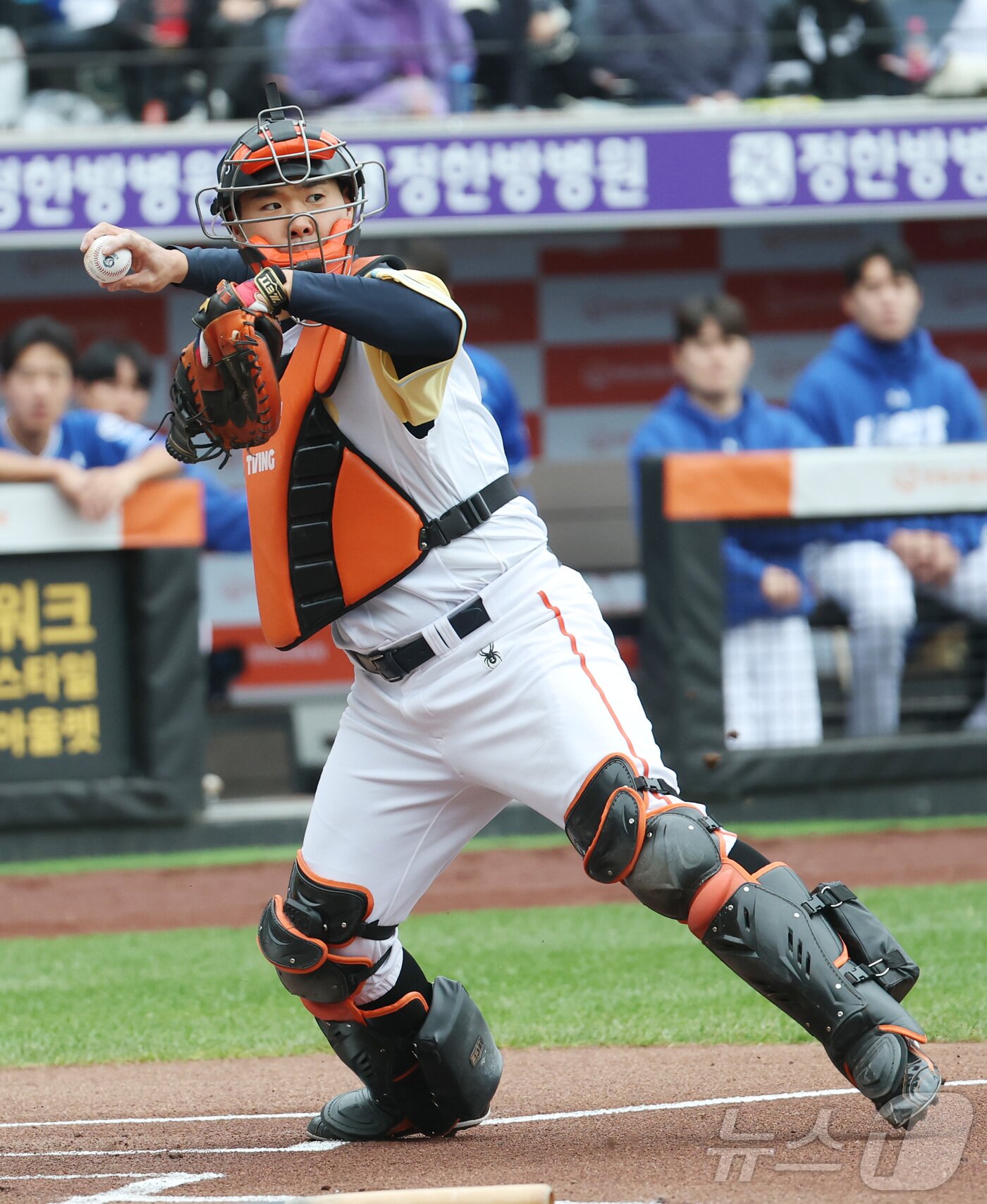 본문 이미지 - 한화 이글스 포수 이재원. 2025.5.5/뉴스1 ⓒ News1 김기남 기자