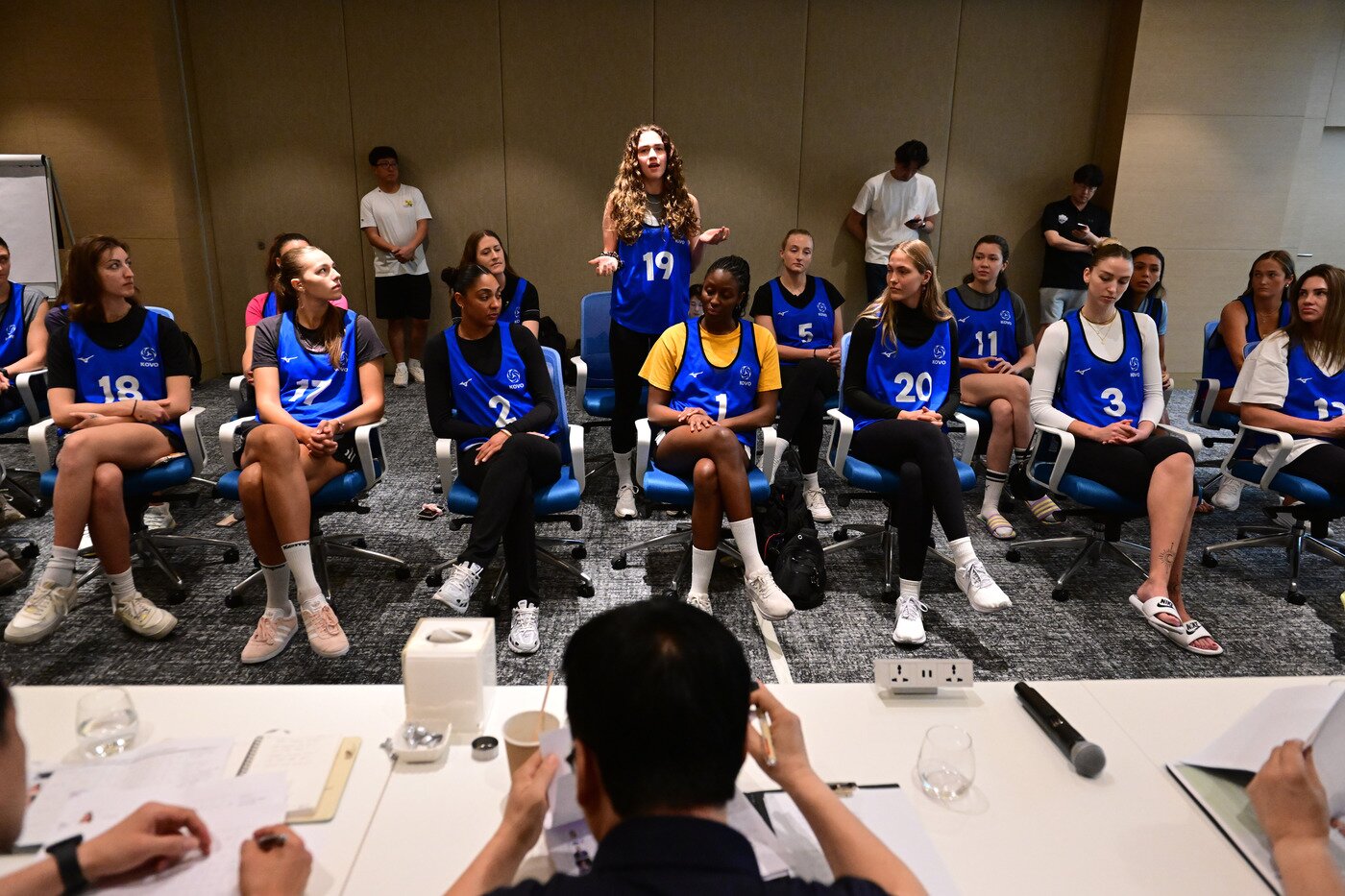 본문 이미지 -  지난해 KOVO 트라이아웃 당시 모습&#40;KOVO제공&#41; 