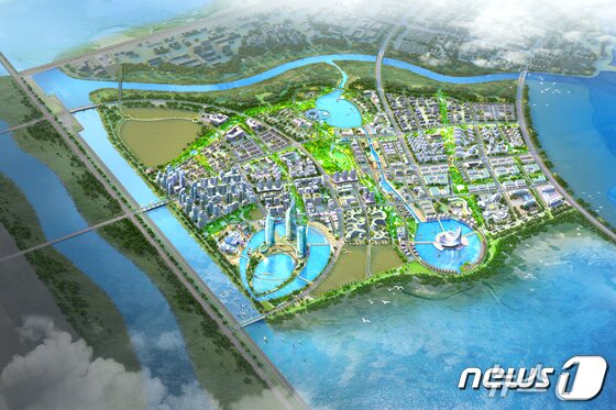본문 이미지 -  새만금 수변도시 조감도(뉴스1/DB)