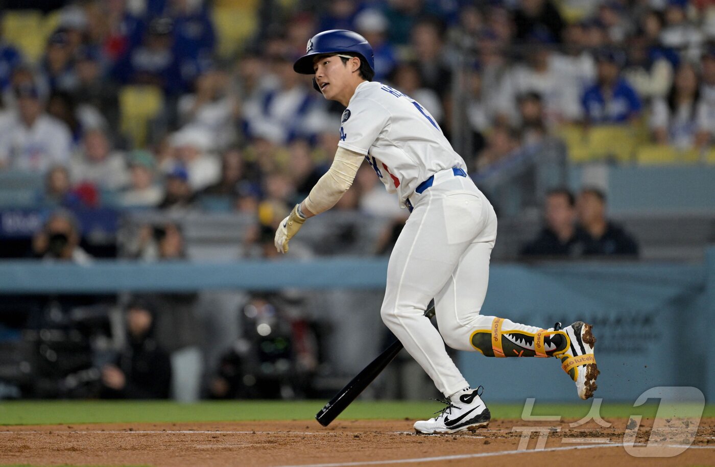 본문 이미지 - LA 다저스 김혜성이 3일(한국시간) 열린 2025 메이저리그 뉴욕 메츠전에서 4타수 2안타 1도루로 활약했다. ⓒ 로이터=뉴스1
