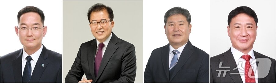 본문 이미지 - 왼쪽부터 더불어민주당 이수동, 정일택, 국민의힘 윤석진, 정영철 씨 &#40;정당별 가나다순&#41; /뉴스1