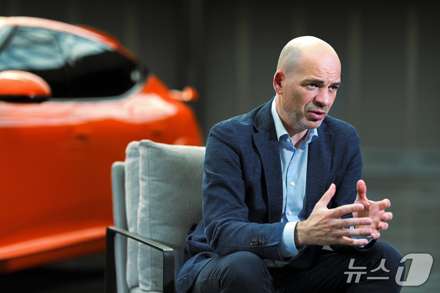 본문 이미지 -  현대차그룹 차량개발 담당 만프레드 하러 부사장.(제네시스 제공)