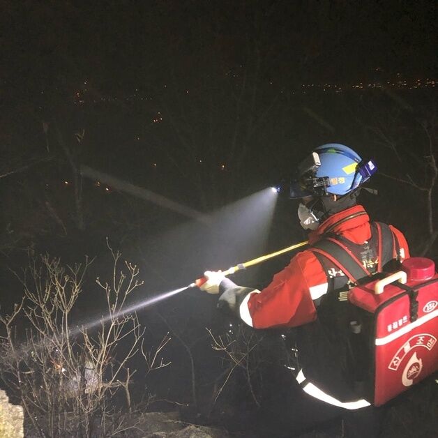 양구서 산불 발생…49분 만에 진화완료