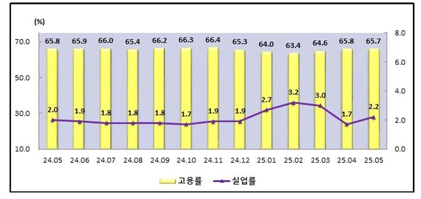 본문 이미지 -  세종시 고용동향&#40;충청지방통계청 제공&#41;/뉴스1